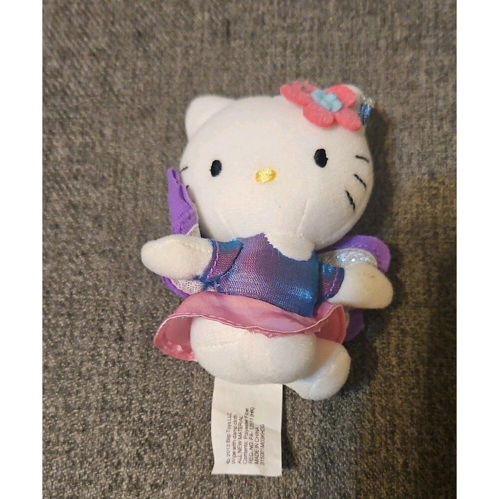 2013 Hello Kitty Sanrio Blip Toys Magical Fairy Plush Doll Toy Flower Wing Dress